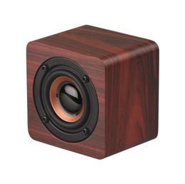 Q1 Portable Speakers Wooden Bluetooth Speaker Wireless Subwoofer Bass Powerful Sound Bar Music Speakers for Smartphone Laptop6857782