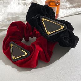 Hair Clips Barrettes Hair Accessories Designer Girl Hair Ring Flannel Letter Triangle Elastic Rubber Bands Hairband Ponytail Holder Hair Ties Hairpin Elegant Hair