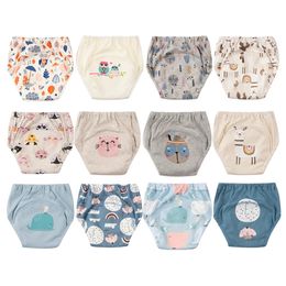 Cloth Diapers Adult Diapers Nappies 12PCS Reusable training Pants Toilet Trainer Panty Nappy Underwear Bebe Cloth Diapers Breathable Diper Panties Set 231024