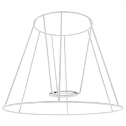 Pendant Lamps Lampshade Frame Retro Home Decor Desk Light Wire Cover Lantern Cage Guard Vintage Ring For Iron Chandelier