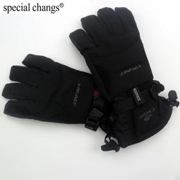 Ski Gloves Professional head allweather waterproof thermal skiing gloves for men Motorcycle winter sports outdoor 231024