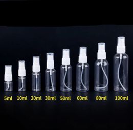 Perfume Bottle 100 x Spray Bottle 10ml 20ml 30ml 50ml 60ml 100ml Empty Vial Refillable Mist Pump Perfume Essential Oil Atomizer Travel Tool 231024