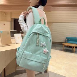 School Bags Selling Corduroy Backpack Light Weight Organiser Girls Student Bag Youth Teenager Kids Laptop