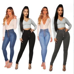 Women Skinny Slim Jeans Push Up High Waist Pant Ladies Casual Slim Fit Long Pants Female Trousers