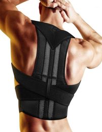 Back Support Adjustable Adult Corset Posture Corrector Therapy Shoulder Lumbar Brace Spine Belt Correction For Men Women4452157