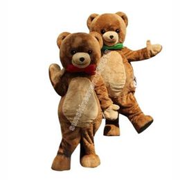 Halloween cute Christmas bear Mascot Costume High Quality Cartoon theme character Carnival Adults Size Christmas Birthday Party Fancy Outfit For Men Women