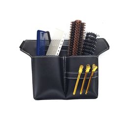 Hair Salon Hair Scissor Bag Clips Comb Case Hairdressing Barber Hair Scissor Holster BagHolder Tool Salon Waist Pack Belt PU Leather Bag 231025