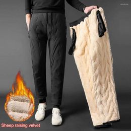 Skiing Pants Winter Thickened Lamb Down Ski Fleece Cotton Pant Trouser Warm Coldproof Anti-pilling Anti-fading Waterproof Sportwear Solid