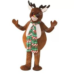 Performance Reindeer Mascot Costume Top Quality Halloween Fancy Party Dress Cartoon Character Outfit Suit Carnival Unisex Outfit