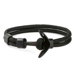 10pc set Trending Products 2018 New Arrivals Custom Logo Rope Mens Nautical Anchor Bracelet custom jewelry279l