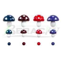 Beracky Smoking Accessories Mushroom Glass Terp Slurper Set 22mm 12mm 6mm Wig Wag Glass Solid Marble Pill Pearls For Slurpers Blender Quartz Banger Nail Bongs Rigs