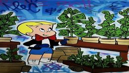 Alec Monopoly Framed High Quality Handmade HD Print Wall Deco graffiti Art Oil Painting Richie Rich MoneyCanvas Multi Sizes Opt6942598