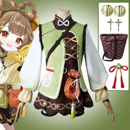 Cosplay Genshin Impact Costume For Women Kids Lolita Dress Lovely Uniform Halloween Party Cosplay Yaoyao Outfit