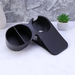 Drink Holder Black Multifunction Desk Side Huge Clip Portable Drinking Cup Teacup Clamp Tabletop Gadget Storage Saucer