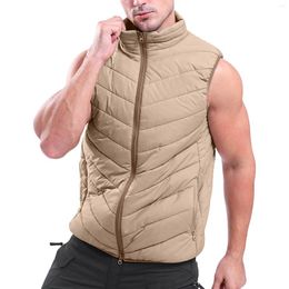 Men's Vests 2023 Mens Casual Outdoor Warm Sports Vest Camouflage Autumn And Winter Fashion Waistcoat Hiking Oversized Jacket