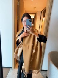 Wool Scarf Luxury Cashmere scarf Women's Autumn/Winter outdoor warm gradient double sided scarf long shawl hot style