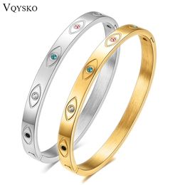 Tails Holder VQYSKO Colorful Zircon Demon Eye Bracelet Women s Jewelry Valentine s Day Gift For Her 231025