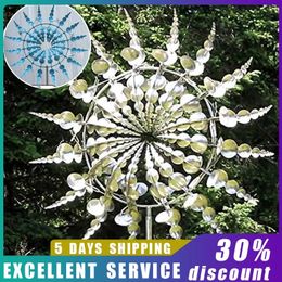 Garden Decorations Unique Magical Metal Windmill Outdoor Wind Spinners Wind Collectors Courtyard Patio Lawn Garden Decoration Outdoor Indoor 231025