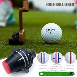 Other Golf Products 360 Degree Rotating Ball Liner Marker Template Pen Putting Positioning Imporve Putt Accuracy Aids Tools 231024