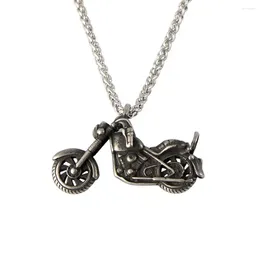 Pendant Necklaces Punk Personalized Stainless Steel Motorcycle Man Necklace Retro Cool Handsome Fashion Men's Jewelry