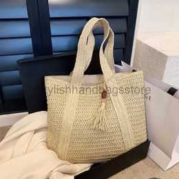 Shoulder Bags Handbags Elegant Women's Straw Bag Women's Handbag Holiday Beach Handbag Top Handbag Fashion Retro Shoulder Bag 2023stylishhandbagsstore