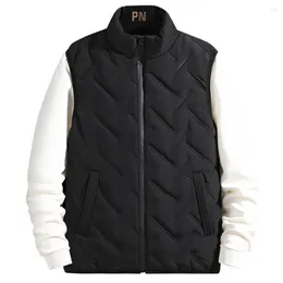 Men's Vests Men Fashion Autumn Winter Thicken Waistcoat Sleeveless Jacket Coat Warm Outwear Vest