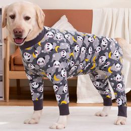Dog Apparel Dog Jumpsuit Four-legged Recovery Clothes Dog Clothes After Surgery for Medium Large Dogs Pajamas Print Costume Dog Apparel 231023