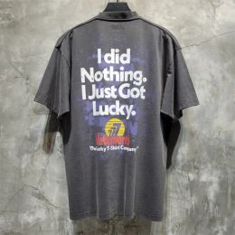 Mens T-shirts T-shirt Men Women 1 High Quality i Did Nothing Just Got Lucky t Shirt Top Tees