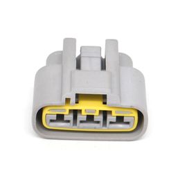 QLW-A-3F-GR 6.3mm(250) Series 3 Pin Power Cord Female Left Slot Wiring Harness Grey Electric Connector Plug For Honda