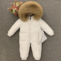 Down Coat Seamless Baby Boy Girl Winter Jacket Kids Warm Romper Lined Corduroy Toddler Snowsuit For 0-5 Years One-Piece Bodysuit