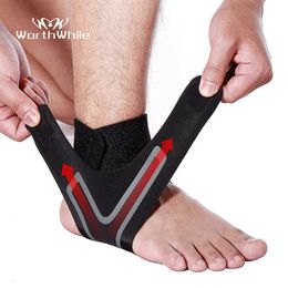 Ankle Support WorthWhile 1 PC Fitness Sports Ankle Brace Gym Elastic Ankle Support Gear Foot Weights Wraps Protector Legs Power Weightlifting 231024