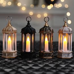Christmas Decorations Vintage LED Candle Lantern Light Hanging Decorative with Hook Battery Includes Decoration for Home Halloween Party Decor 231025