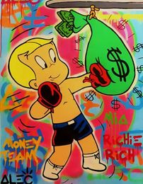 Alec Monopoly Boxing Oil Painting On Canvas Home Decor Handcrafts HD Print Wall Art Picture Customization is acceptable 210622131472133