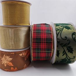 Gift Wrap 2-1/2 Inch X 25yards Christmas Wired Ribbon for Home Decor Wreaths Graland Gift Wrapping Floral Arrangements DIY Crafts 231025