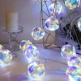 Christmas Decorations Rose Flower Balls Led String Lights for Home Laser Dream Colorful Ball Festival Party Wedding 231025