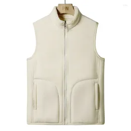 Men's Vests 2023 Cashmere Men Sleeveless Vest Jackets Fashion Wool Male Cotton-Padded Coats Women Warm Waistcoats Clothing 4Xl