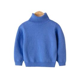 Jackets Baby Girl Boy Sweaters Autumn Winter Children Toddler Jumper Knitted Pullover Turtleneck Warm Outerwear Kid Casual Clothing 231025