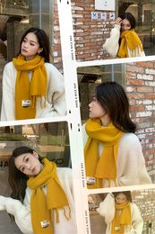 AC Studio Brand scarf designer AAA logo Solid Colour knitted wool scarf Christmas gift mens scarf for women silk scarf