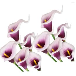 Decorative Flowers Artificial For Decoration Simulated Calla Lily Wedding Arrangement Home Fake Accessories