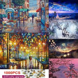 Puzzles Jigsaw Puzzle 1000 Pieces for Adults Kids Mini Picture Puzzle Wooden Assembly Landscape Puzzle Kids Home Educational Game ToyL231025