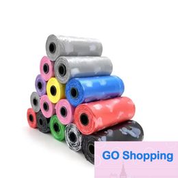 New 15Roll Pet Dog Poop Bags Dispenser Collector Garbage Bag Puppy Cat Pooper Scooper Bag Small Rolls Outdoor Clean Pets Supplies