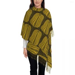 Scarves Yayoi Kusama Pumpkin Shawl Wraps Women Winter Warm Large Soft Scarf Art Abstract Dots Neckerchief