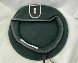 Berets US Army 5th Special Forces Group Blackish Green Beret First Lieutenant Officer Rank Hat Military Reenactment