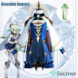 Cosplay Genshin Impact Sucrose Cosplay Costume Adult Carnival Uniform Anime Halloween Party Costumes Masquerade Women Game