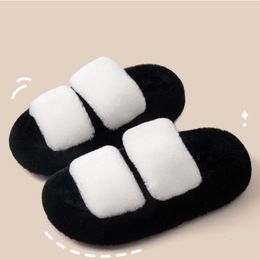 Fur slippers winter new wool cotton slippers women's autumn and winter indoor home non-slip comfortable, light luxury casual high-end sense