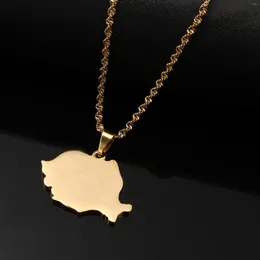 Pendant Necklaces Romania Map With City Name Romanian Jewelry