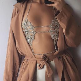 KMVEXO 2017 Fashion Statement Jewellery Flowers Sexy Body Necklace Chain Bra Necklace Summer Boho Luxury Brassiere Women Bijoux1617