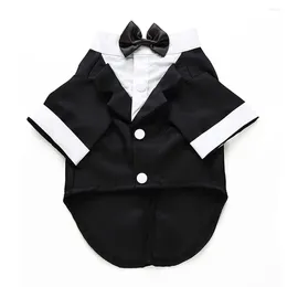 Dog Apparel Clothes Fashion Pet Party Show Formal Suit Tie Bow Shirt Wedding Tuxedo Halloween Costume For Small Dogs Cats Pets