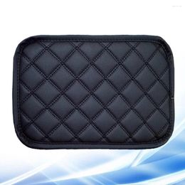 Car Seat Covers Universal Armrest Box Pad Thicken Mat Console Auto Arm Rest Padding (Black Assesories