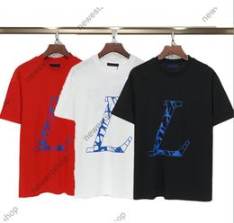 Spring summer mens t shirts big letter stripe printing tshirts fashion luxury designer for man clothing t-shirt paris casual cotton tops tee